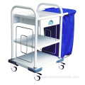 Hospital Steel Convenient Easy-optional Linen Trolley